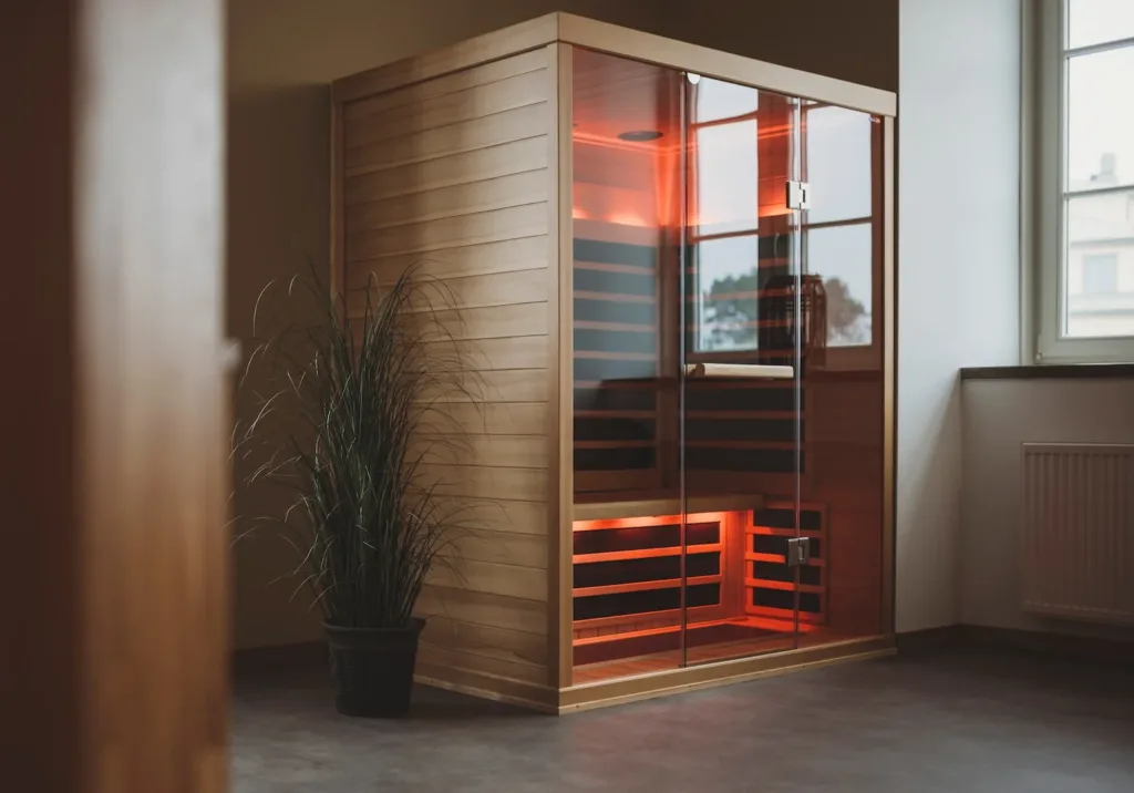 A Tylö infrared sauna in home